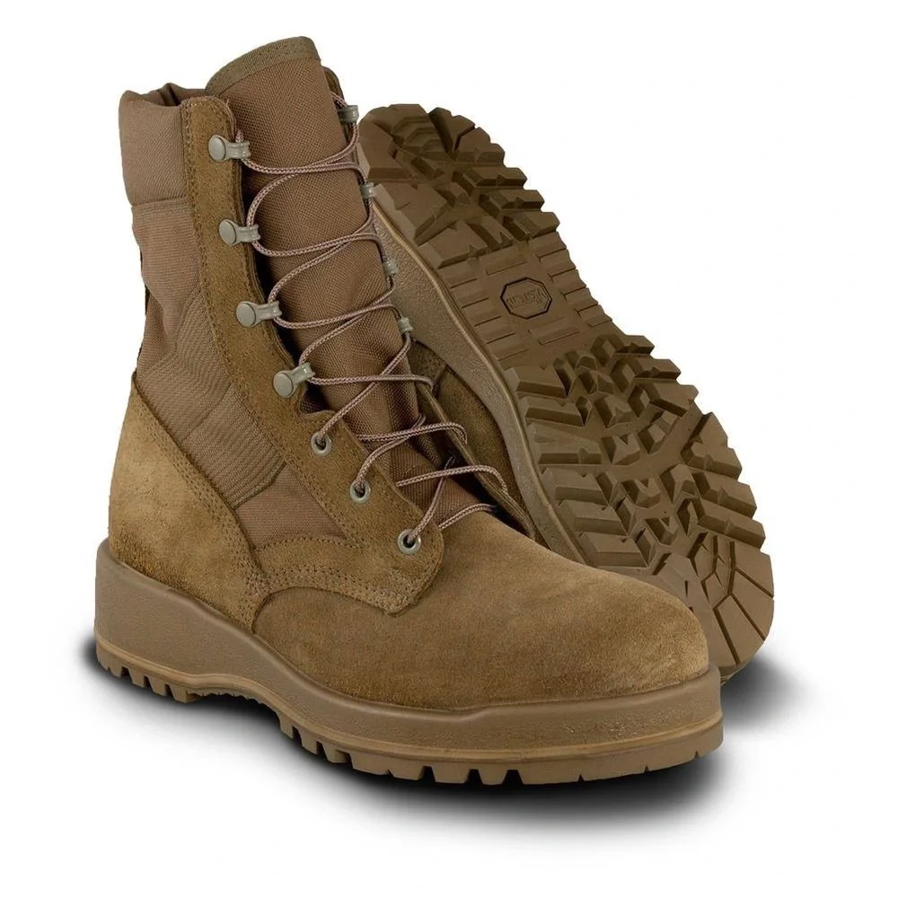 ALTAMA MENS 4.5 XW TAN STEEL TOE ARMY COMBAT BOOTS NWOT